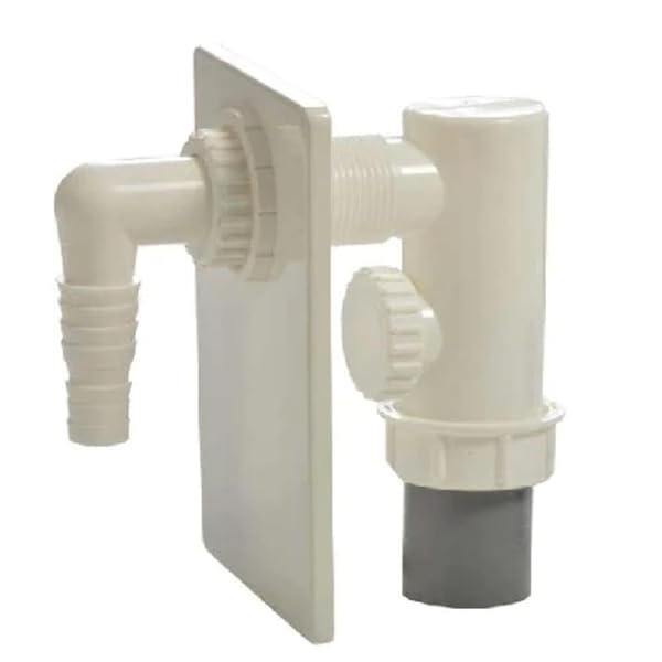 Ghidini SIFONE Incasso Lavatrice in PP con Piastra ABS Diametro 40