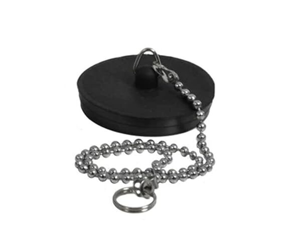 Ghidini Tappo Gomma con Catena ED Anello Diametro 47 mm