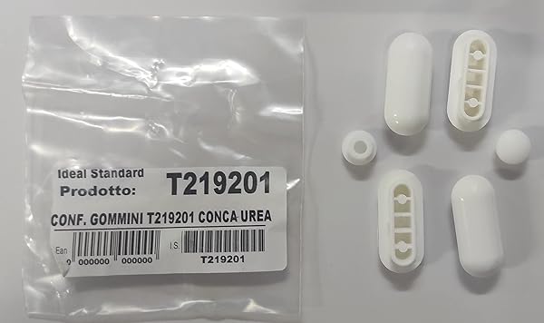 Ideal Standard - Set supporti paracolpi per sedile Conca T6378, Bianco EUR