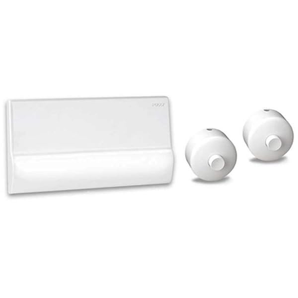 KIT PLACCA E PULSANTE PER CASSETTA INCASSO PUCCI RAME Bianca 8007520