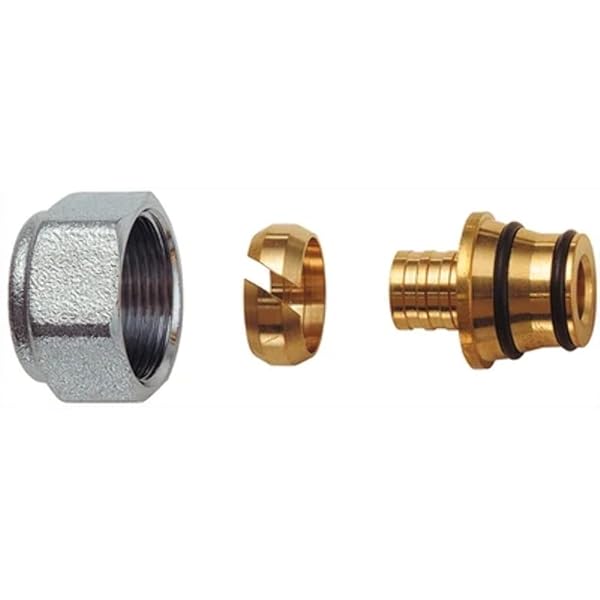 Kit Per Tubo Multistrato 24X19 Calotta Cromato-Diam. 15 X 2.5