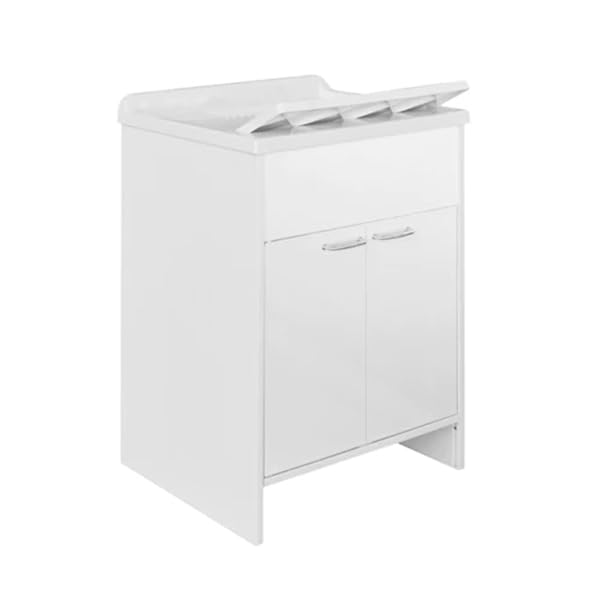 LAVATOIO CON MOBILE IN PVC CON TAVOLA Lavapanni LxP 45 x 50 cm Esterno Interno