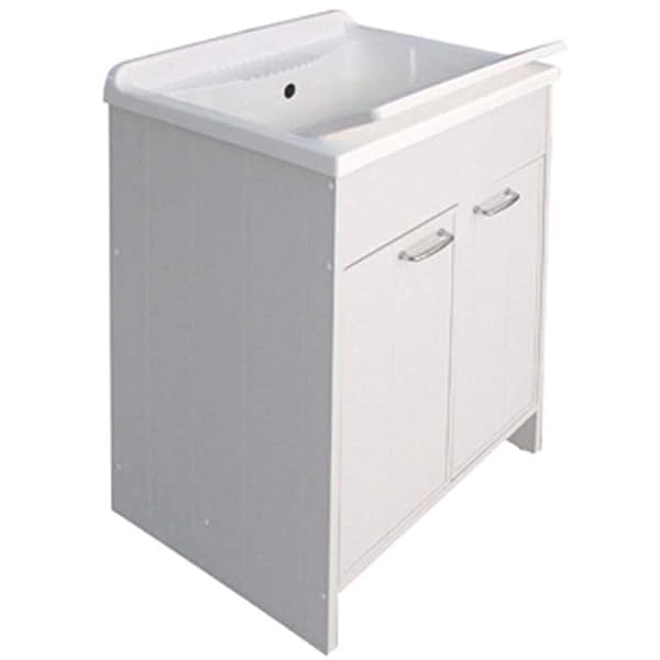 LAVATOIO CON MOBILE IN PVC CON TAVOLA Lavapanni LxP 60 x 50 cm Esterno Interno