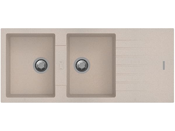 LAVELLO INCASSO 2 VASCHE CM 116 (AVENA)