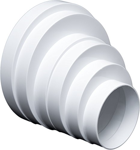 Riduzione Eccentrico universale per sistemi di ventilazione, ø 80 – 160 mm.Connettore di riduzione, tubo Ø 80 100 120 125 150 160 mm.Tubo tondo di ventilazione, condotto di ventilazione. - immagine 2