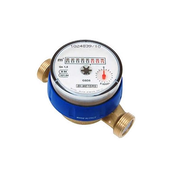 Meters CONTATORE PER ACQUA CALDA 90° - Diam. 20 - 3/4" L. 130