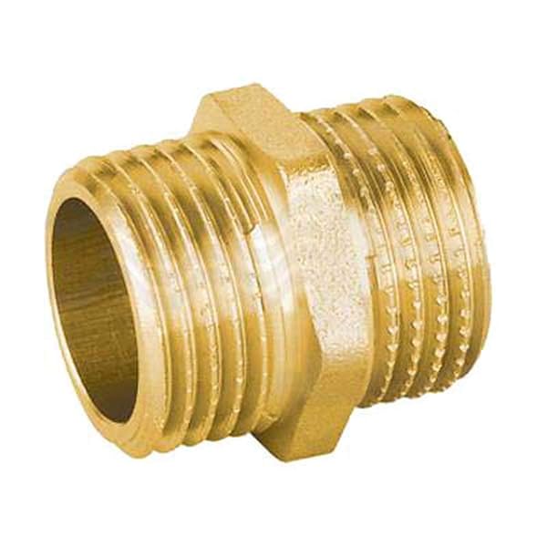 Nipples Diritto Mm In Ottone Giallo Pesante Ibp-2"