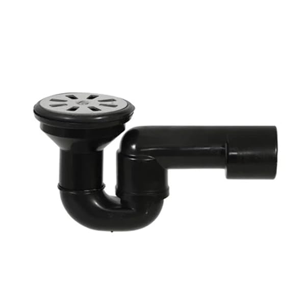 PILETTA Doccia GRIGLIA Piana con SIFONE SNODATO PEHD Griglia Inox Diametro 80