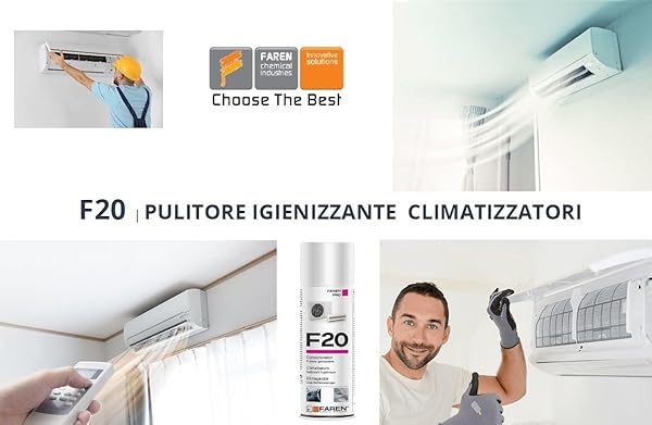 PULITORE IGIENIZZANTE CLIMATIZZATORI F20 400 ml - immagine 6