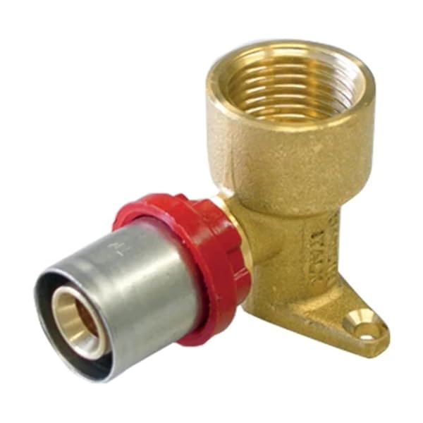 RACCORDO A PRESSARE PRESS CURVO F CON FLANGIA COMPACT 20 x 2-1/2"