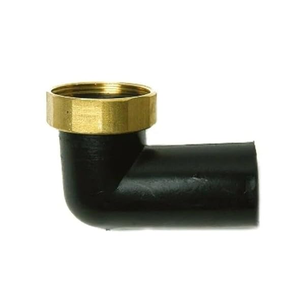RACCORDO CURVO BASSO CON DADO GIREVOLE IN OTTONE 1" 1/2 x Diametro 40