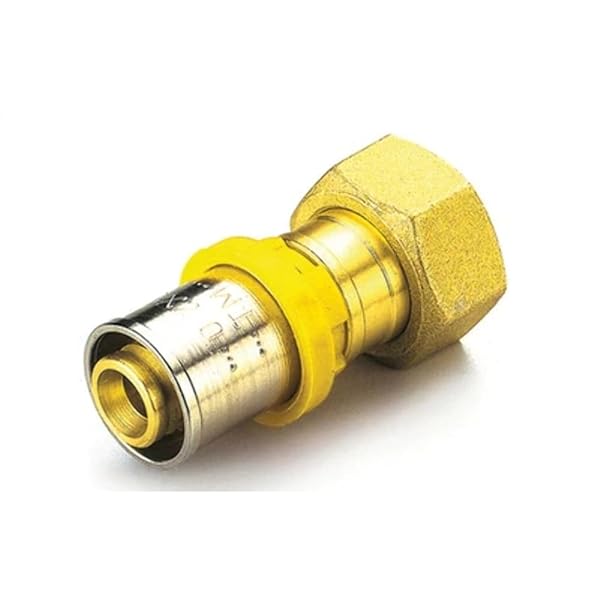 Raccordo Per Gas Diritto Con Girello E Guranizione Piana-20 X 3/4"