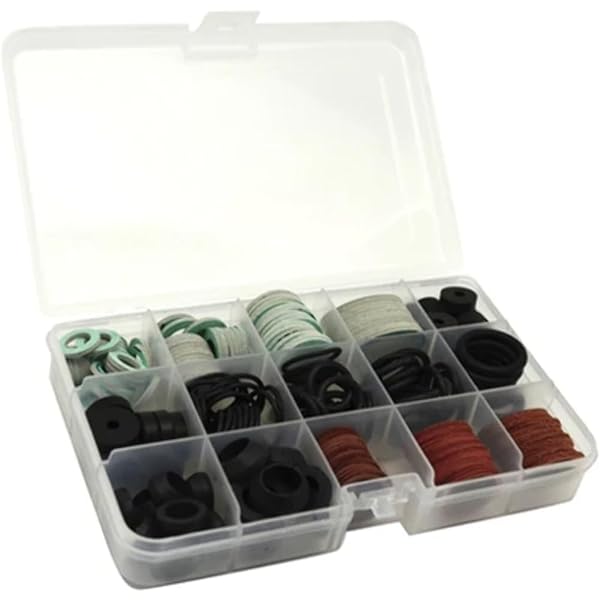 SCATOLETTA ASSORTITA CON 222 GUARNIZIONI IN 15 MINI BOX