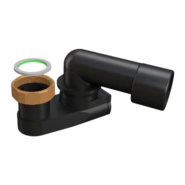 SIFONE RIBASSATO ORIENTABILE PER COLONNE VASCA SCARICO 40 50 A SALDARE 1" 1/2
