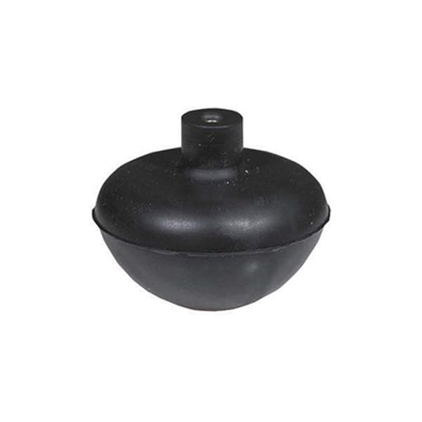 Sfera In Gomma Con Nottolino In Ottone Incorporato-Diam. Est. Mm. 64,5