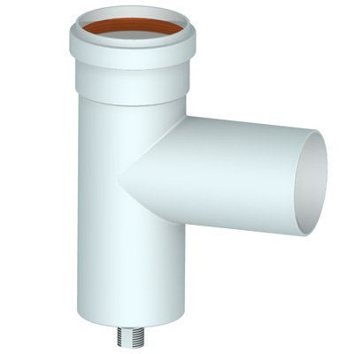 Stabile RACCORDO A TEE 90° CON TAPPO CONVOGLIATORE CONDENSA - Diam. 80 - immagine 4