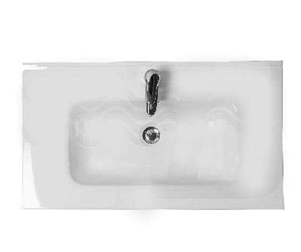 TOP LAVABO IN CERAMICA Modello UNIKA cm 71 x 46