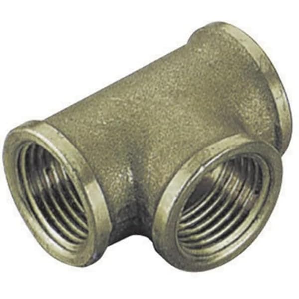 Tee Ff In Ottone Giallo T-1"1/4 X 3/4 X 1"1/4