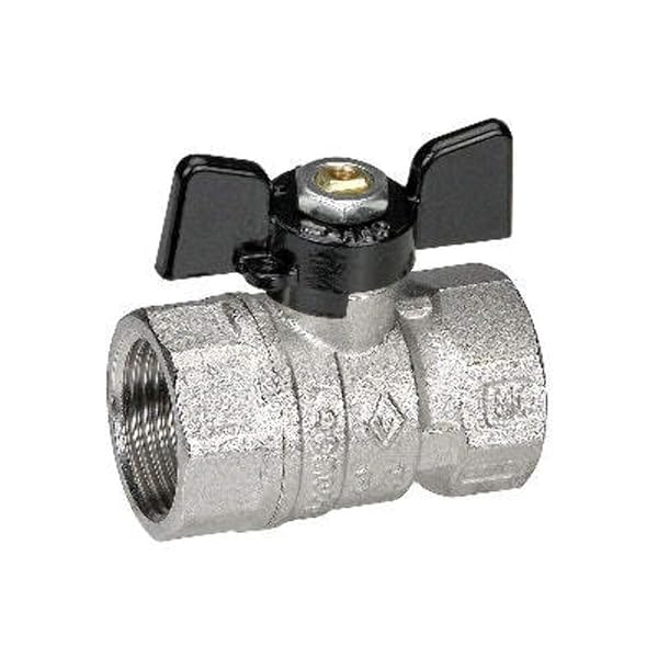VALVOLA A SFERA FF CON FARFALLA 1" DN 25 F-BRICO