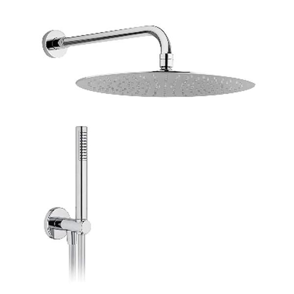 VICAR Kit SOFFIONE Doccia Tondo x Soffione Diametro 200 Braccio Lunghezza 300