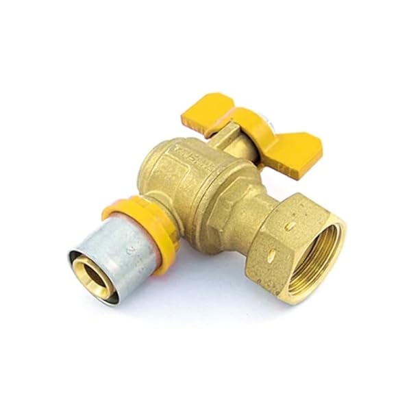 Valvola A Sfera Per Gas A Squadra Con Leva E Girello Folle-20 X 3/4"